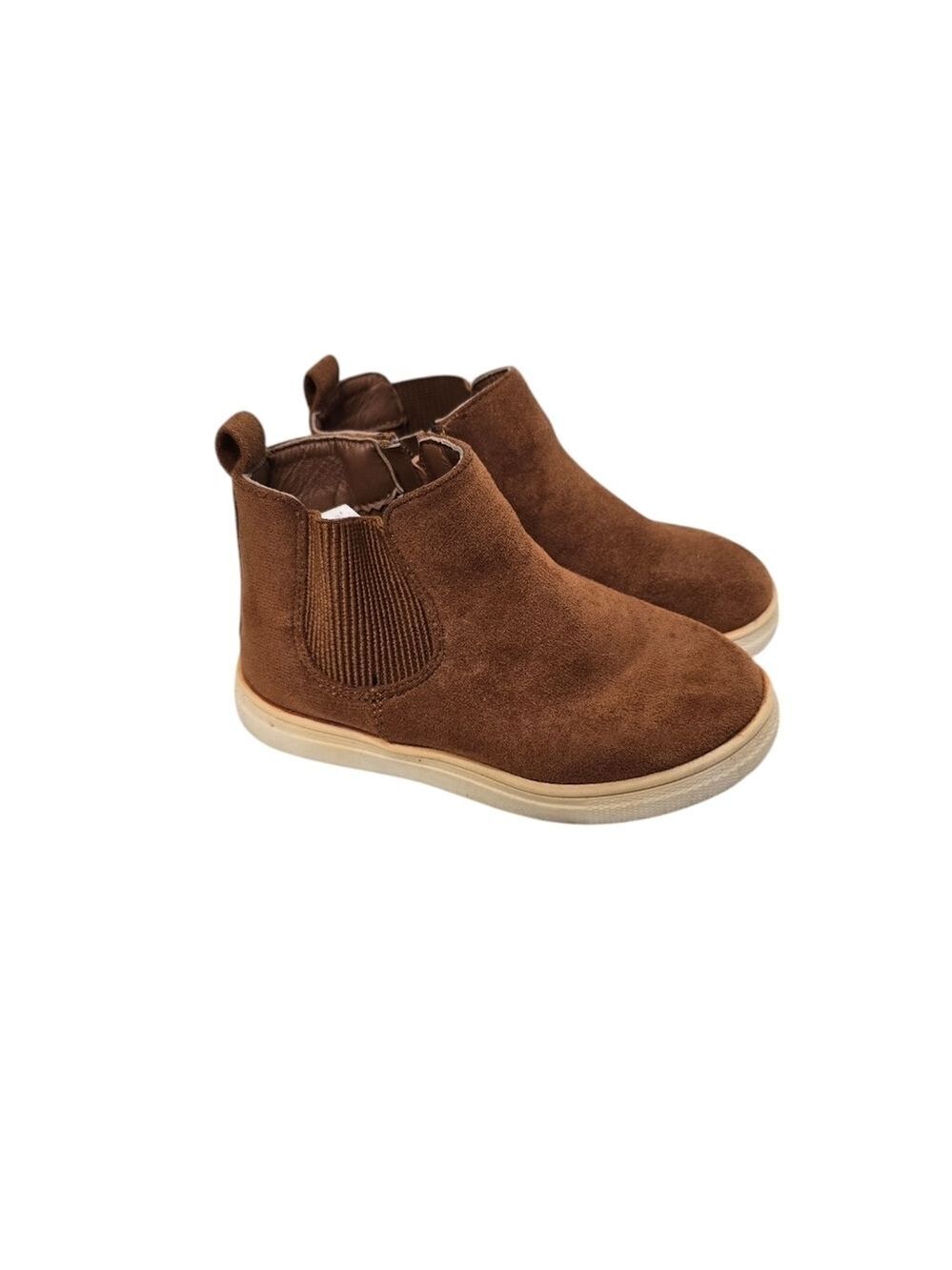 First Steps Brown Side Zip Booties 10